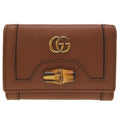Gucci Diana Medium Leather Brown Trifold Wallet 0024