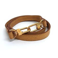 Louis Vuitton Leather Bag Shoulder Strap Crossbody Brown
