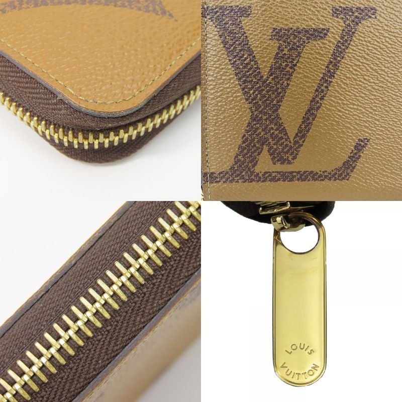 Louis Vuitton Long Wallet Zippy Monogram Giant Reverse Brown — view 4