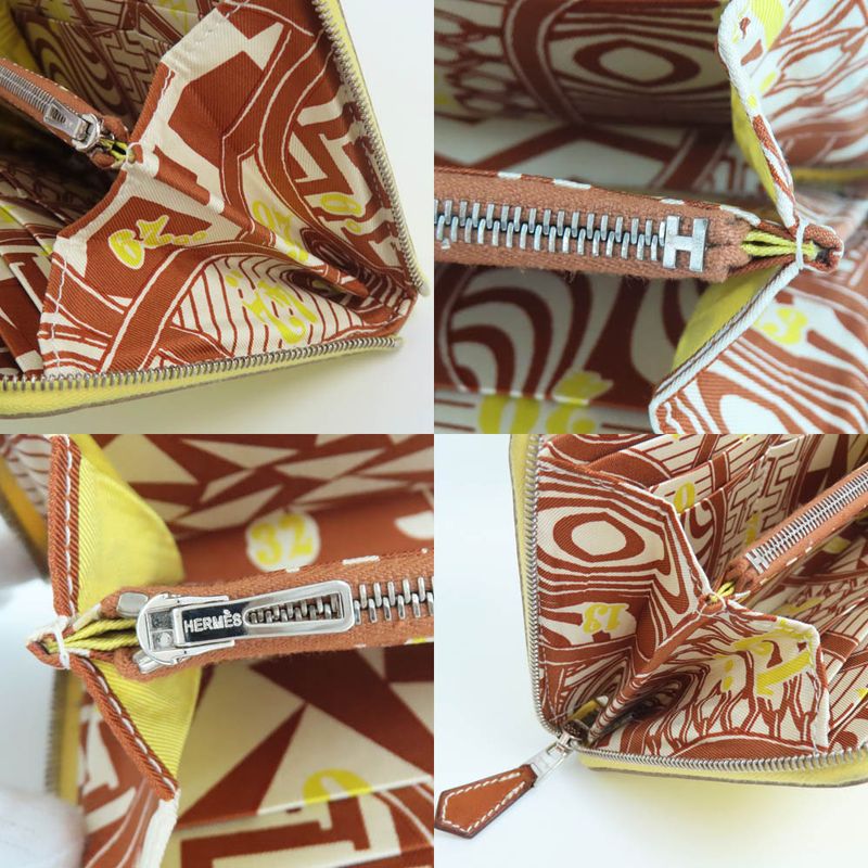 Hermes Azap Long Silk-in Round Zipper Wallet Epson — view 7