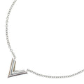 Louis Vuitton Essential Necklace Pendant Chain Silver