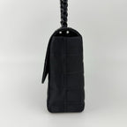 Chanel CC Logo New Travel Chain Shoulder Bag Black Nylon Vintage — view 6