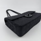 Chanel CC Logo New Travel Chain Shoulder Bag Black Nylon Vintage — view 9