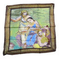 Dior Duncan Grant Square Scarfskin Bandana Silk Painting Graphic Multicolor