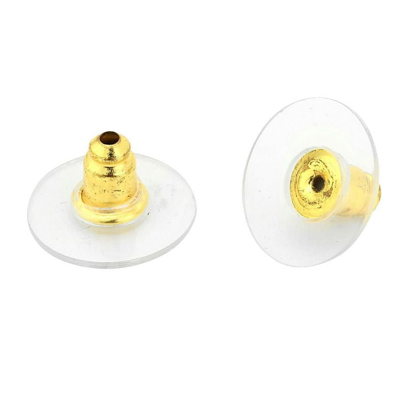 Chanel Stud Earrings Gold Silver — view 2