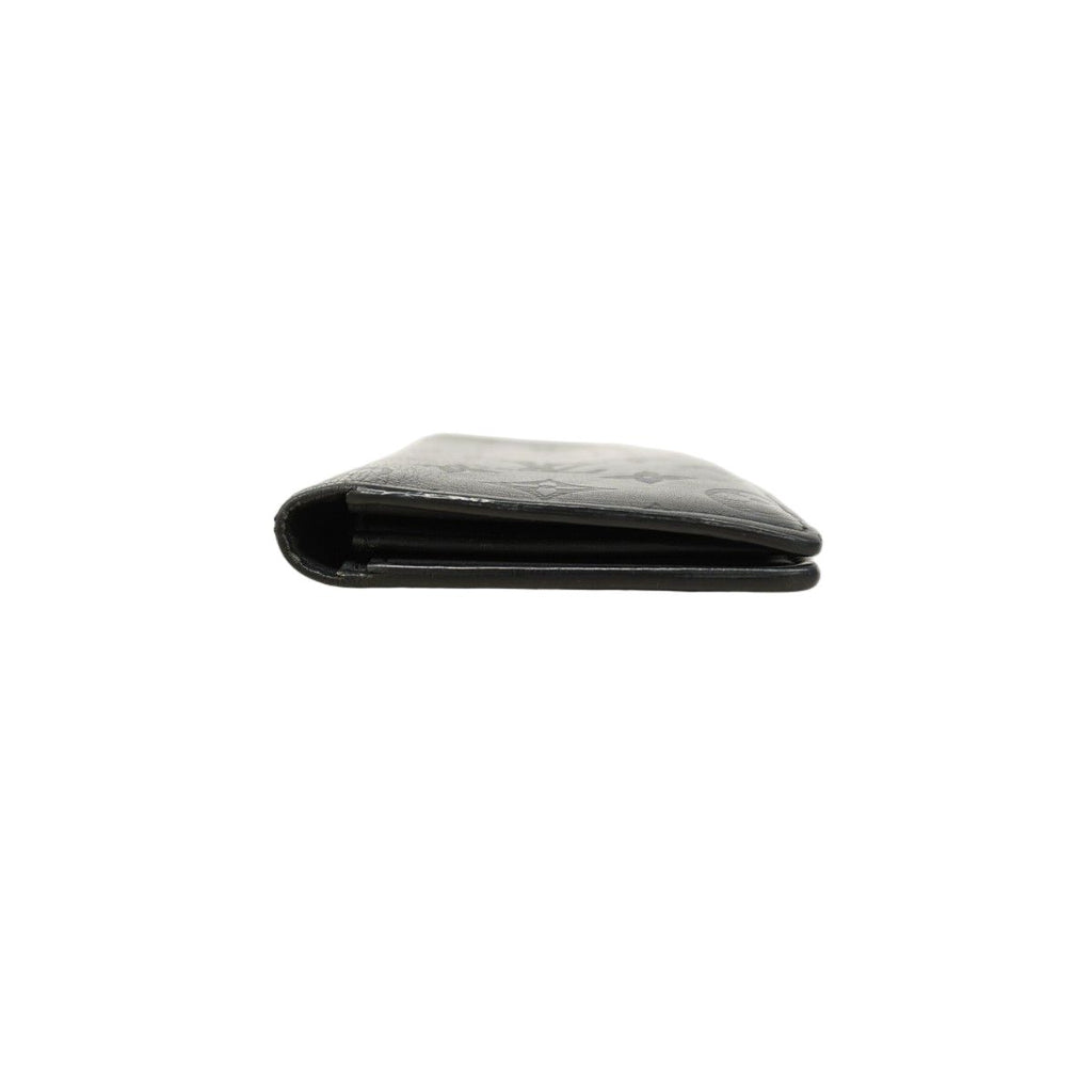 Louis Vuitton Wallet Monogram Shadow Portefeuille Brazza Black — view 2