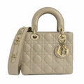 Christian Dior Lady My ABCDior Bag Small Beige Lamb