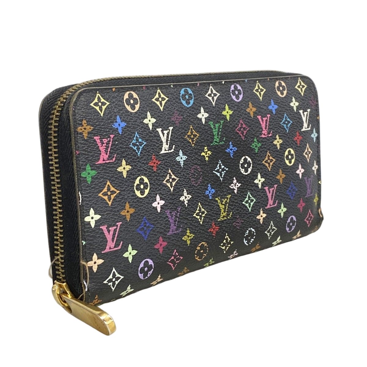 Louis Vuitton Wallet Monogram Multicolor Zippy Noir Pistache — view 2