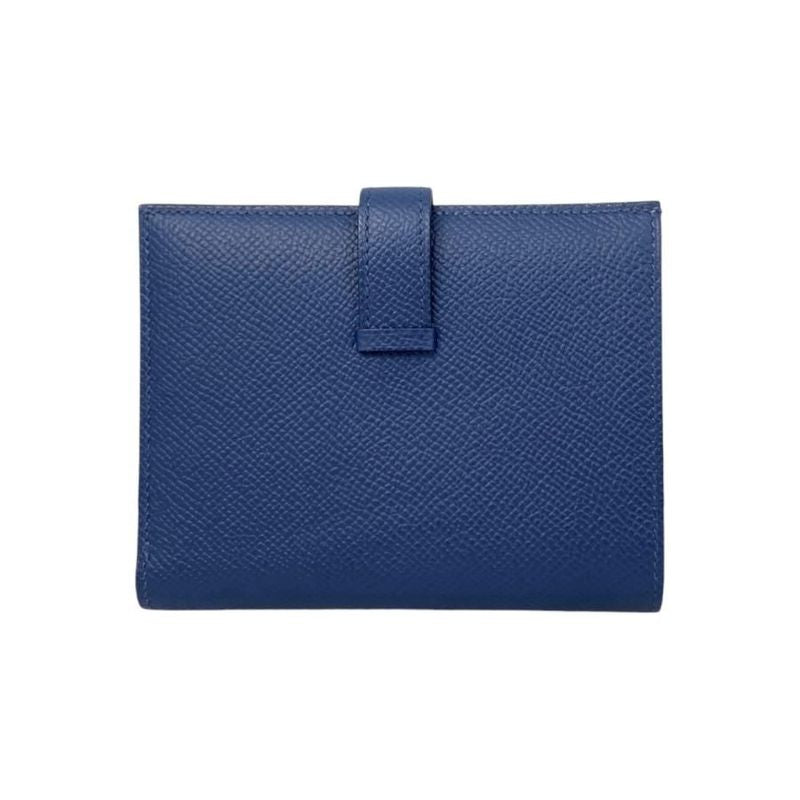 Hermes Bifold Wallet Bearn Compact Cc7 U Epson Navy — view 2