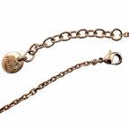Dior Petit CD Diamond Resin Pearl Necklace Rose Gold — view 6