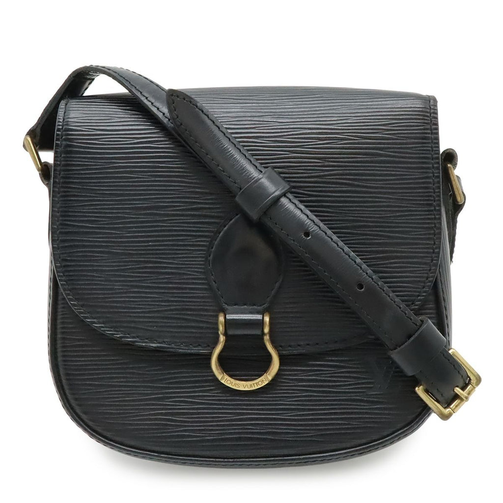 Louis Vuitton Epi Mini Saint Cloud Shoulder Bag Pochette Crossbody Leather Noir