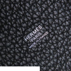 Hermes Picotin Lock 18 PM Black Silver Taurillon Handbag — view 6