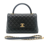 Chanel Handbag Coco Handle 29 Caviar Leather Black