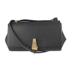 Bottega Veneta Angle Shoulder Bag Calf Leather Black