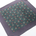 Hermes Scarf Petit Carre Pleated Silk Gray Green Multicolor