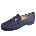 Gucci Vintage Loafers Moccasins Denim Horsebit