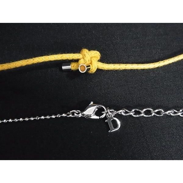 Dior Surf Necklace Key Ring Set Silver Yellow — view 6