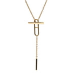 Hermes Necklace Eva Chaine D'ancre ST 18K Pink Gold