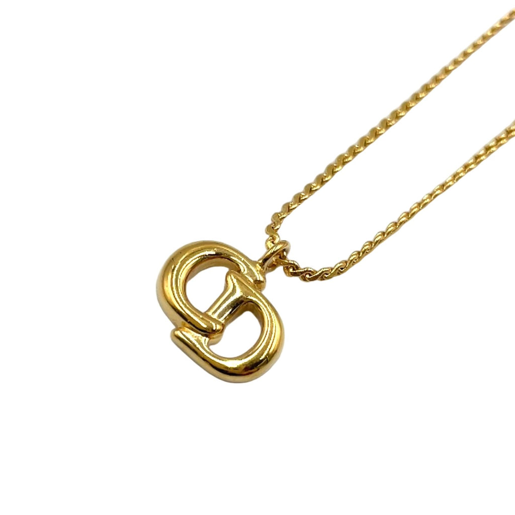 Dior CD Logo Gold Plated Necklace