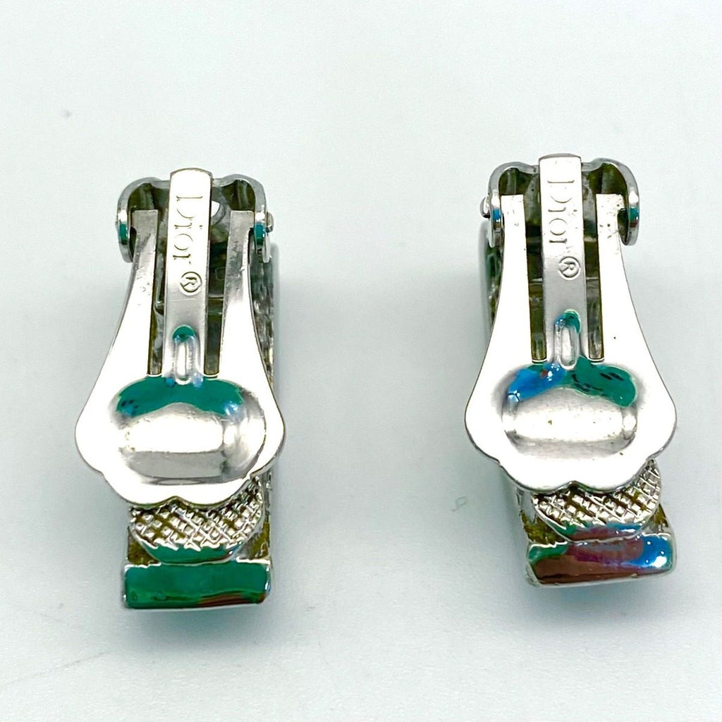 Dior Earrings Silver Logo Formal — view 5