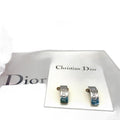 Dior Earrings Silver Logo Formal