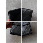 Chanel Bicolore Coco Mark Bifold Long Wallet W Hook Leather Quilted Black — view 4