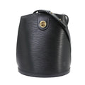 Louis Vuitton Epi Cluny Shoulder Bag Leather Noir Gold