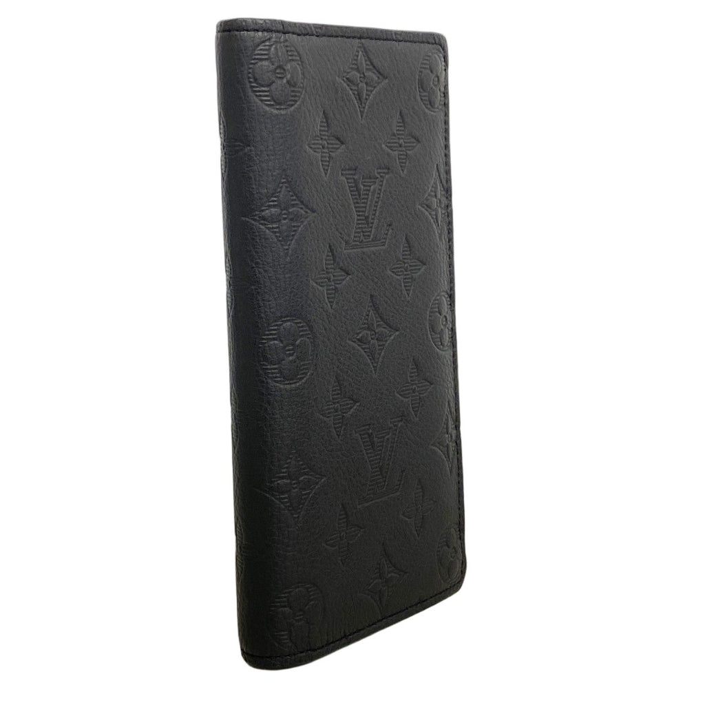Louis Vuitton Wallet Monogram Shadow Portefeuille Brazza Black — view 2