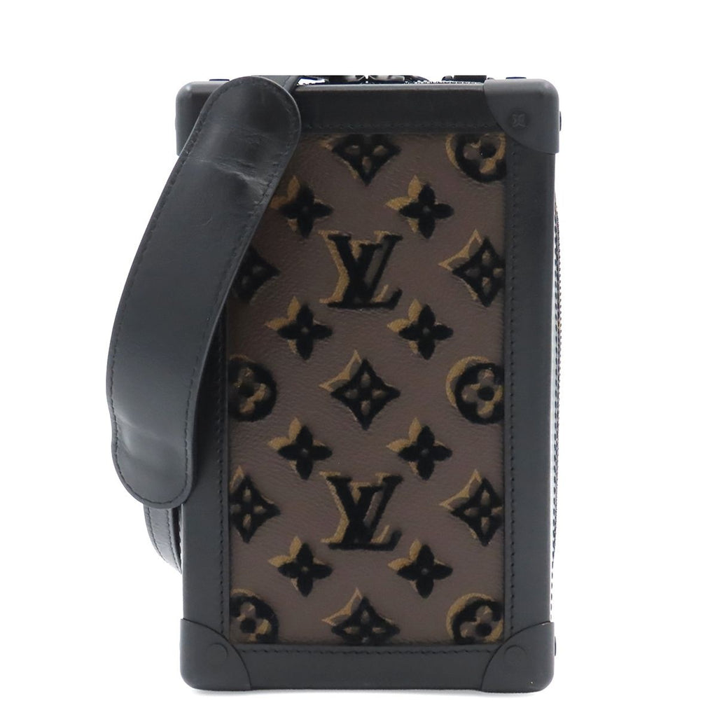 Louis Vuitton Vertical Soft Trunk Noir Monogram Tuffetage