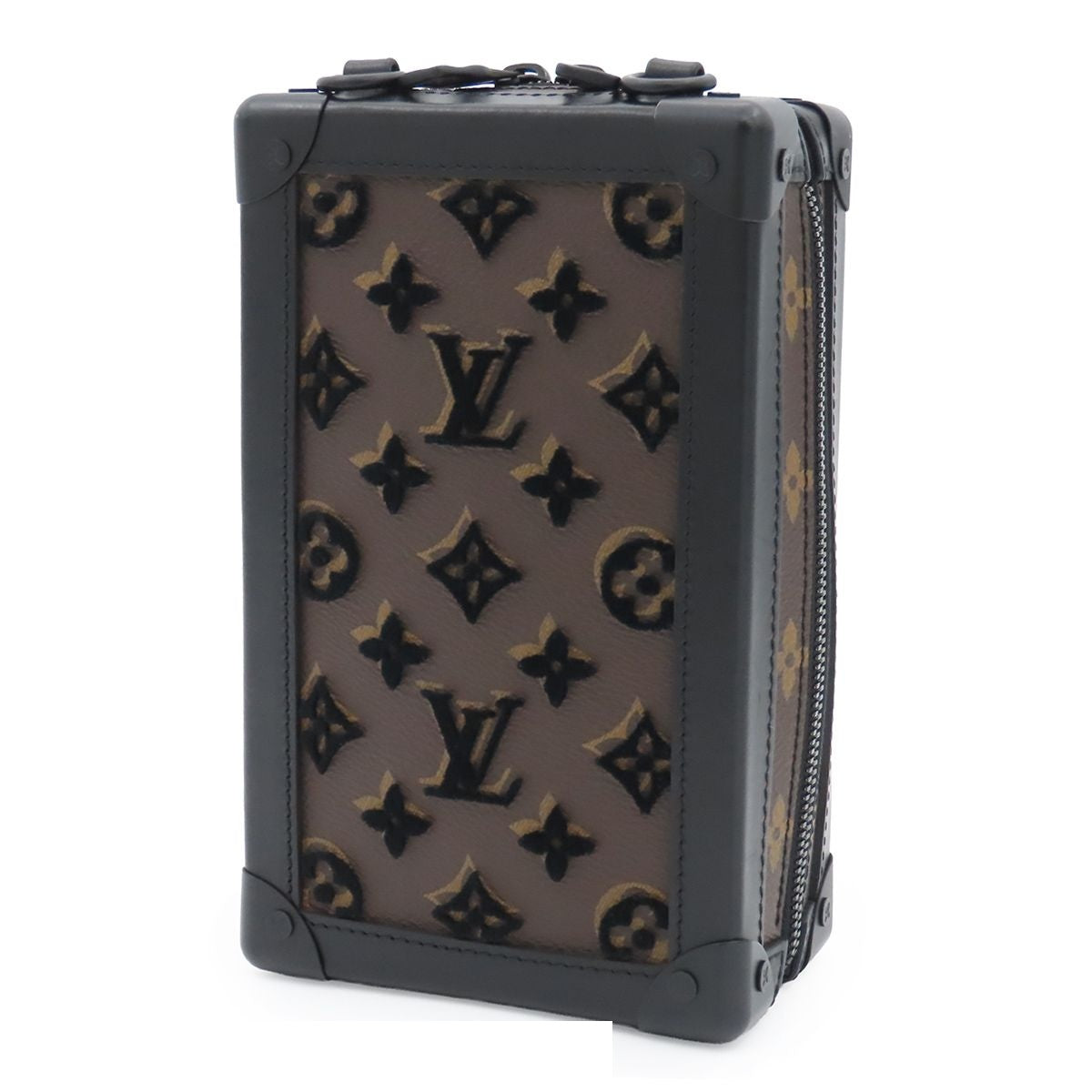 Louis Vuitton Vertical Soft Trunk Noir Monogram Tuffetage — view 2