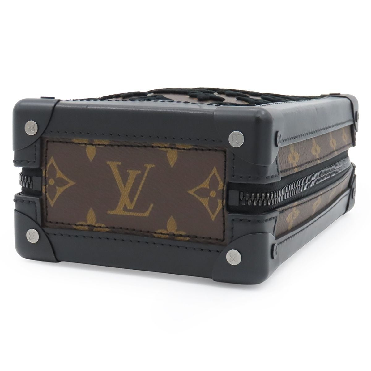 Louis Vuitton Vertical Soft Trunk Noir Monogram Tuffetage — view 3