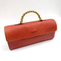 Loewe Velazquez Handbag with Handle Leather Orange Gold
