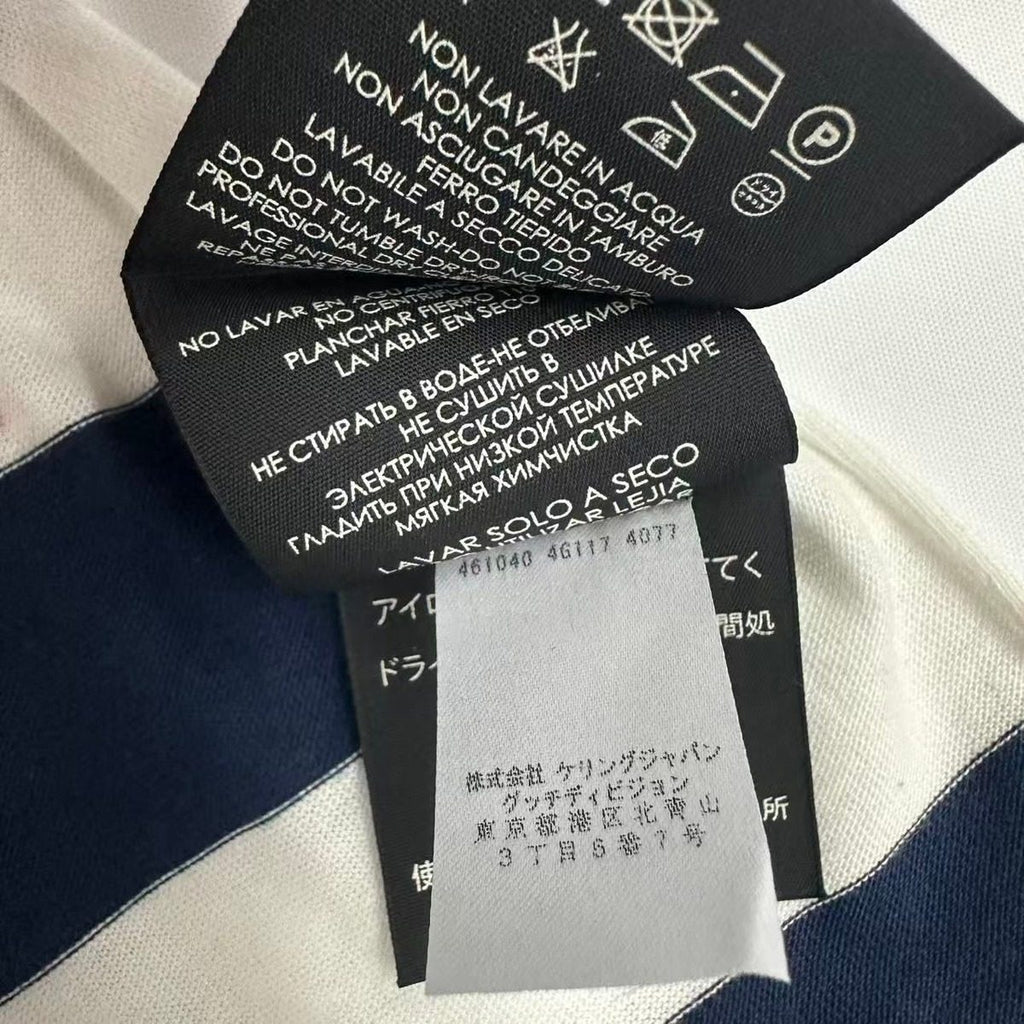 Gucci Shawl Loved Print Border White Blue Scarf — view 5