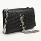 Saint Laurent Chain Shoulder Bag Leather