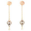Hermes Libris Diamond Earrings 750 Gambard