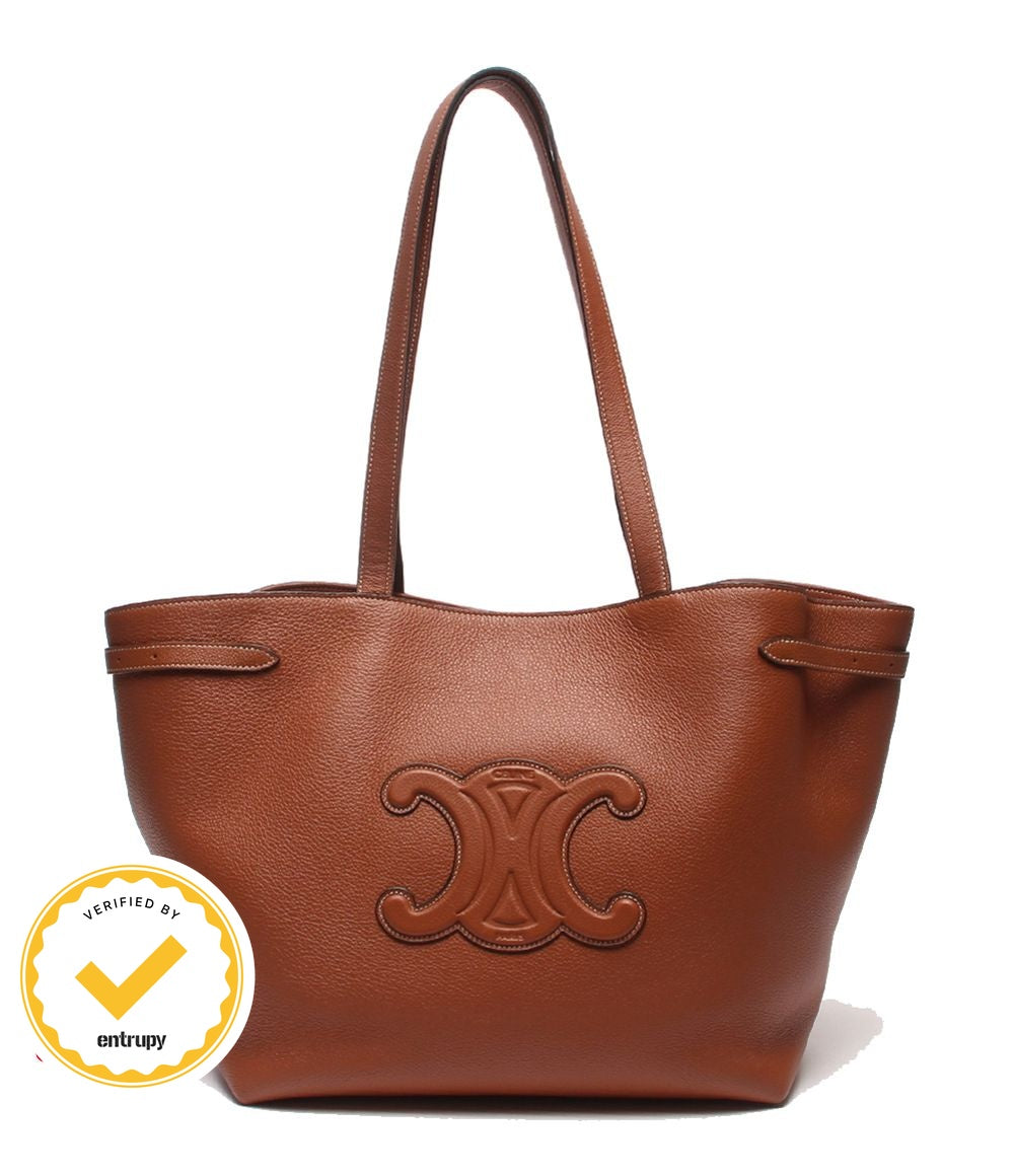 Celine Tote Shoulder Bag Cabas Anais Cuir Triomphe