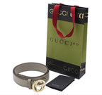 Gucci Interlocking G Leather Belt 85/34