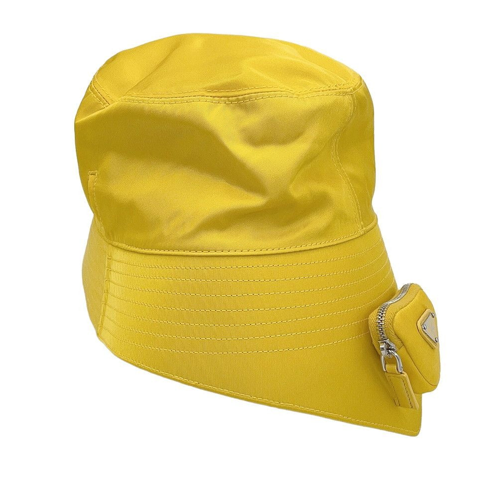 Prada Hat Re-Nylon Triangle Logo with Mini Pouch Bucket