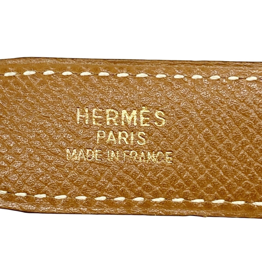 Hermes Belt Constance Box Calf Courchevel Black Gold — view 2