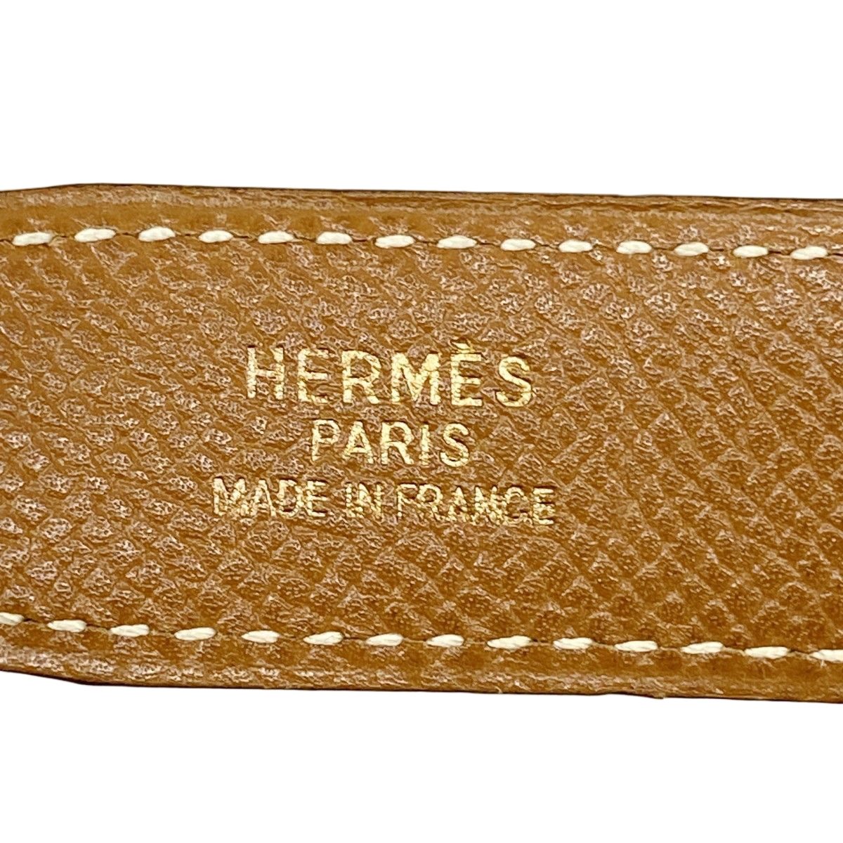 Hermes Belt Constance Box Calf Courchevel Black Gold — view 2