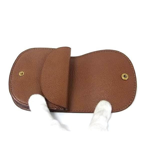 Louis Vuitton Coin Case Monogram Porte Monet Gueuze Brown Leather — view 4