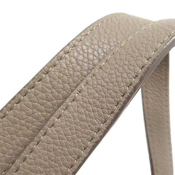 Celine 2-Way Bag Small Fold Cabas Leather Glazed Gold Hardware Gray Beige — view 7