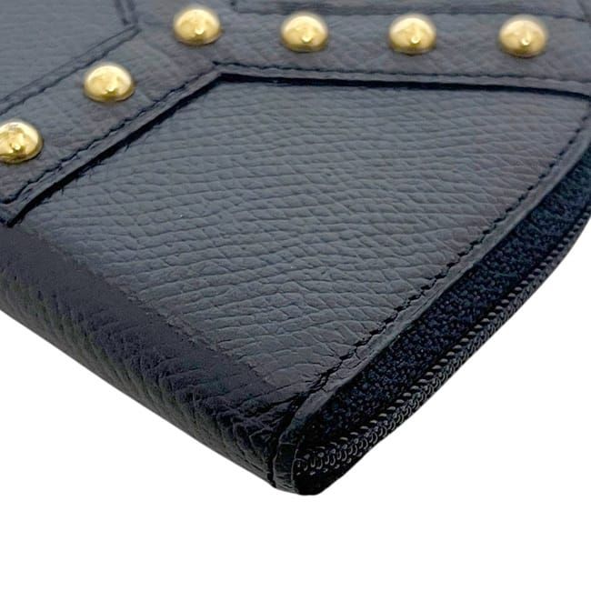 Yves Saint Laurent Coin Case Black Purse Leather — view 7