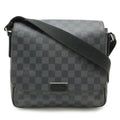 Louis Vuitton Damier Graphite District PM Shoulder Bag Black Gray