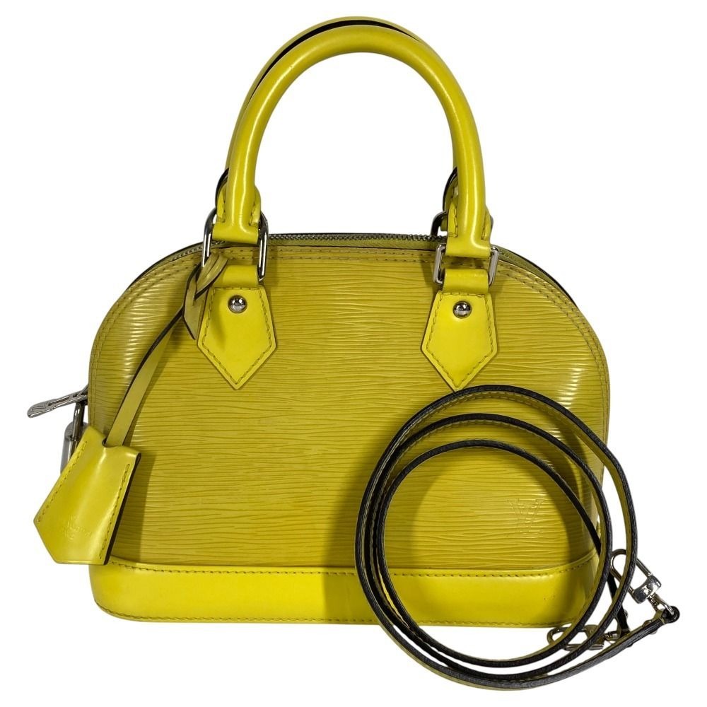 Louis Vuitton Handbag Alma BB Epi Leather Pistache Yellow