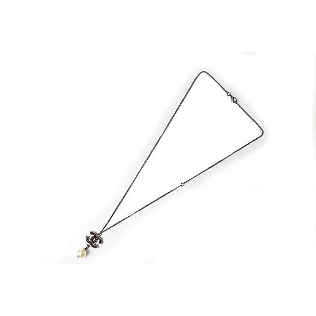 Chanel 2-way Coco Mark Pearl Motif Burgundy Gunmetal — view 2