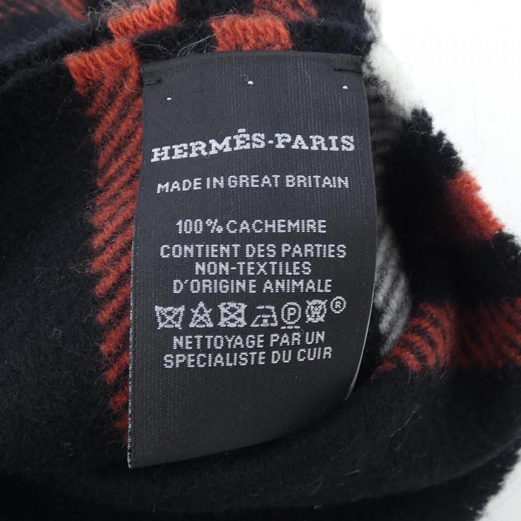 Hermes Blanket Check Stole — view 3
