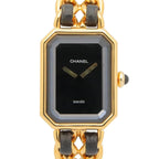 Chanel Watch Premiere M Black Leather