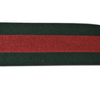 Gucci Belt Reversible 85 Leather Sherry Line Black Green Red — view 8