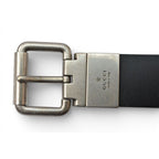 Gucci Belt Reversible 85 Leather Sherry Line Black Green Red — view 9